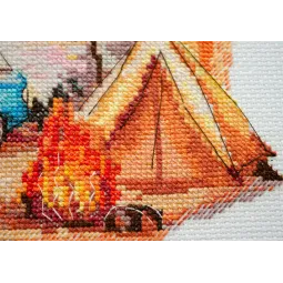 Kryželio siuvinėjimo rinkiniai - Nuotykiai paplūdimyje (Deco Scenes) 22x20 cm AAH-241