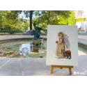 Kryželiu siuvinėjimo rinkinys Tai obuolių rinkimo metas 17x27 SK259B