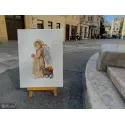 Kryželiu siuvinėjimo rinkinys Tai obuolių rinkimo metas 17x27 SK259B