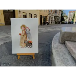 Набор для вышивания крестиком Время сбора яблок 17x27 SK259A