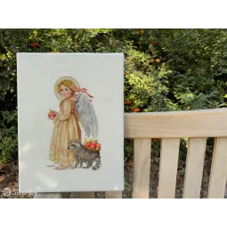 Набор для вышивания крестиком Время сбора яблок 17x27 SK259A