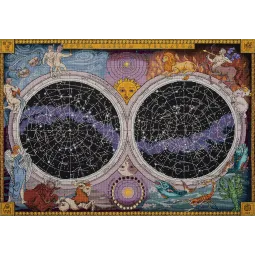 Cross stitch kit PANNA "Starry Sky Map" PPZ-7275