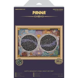 Cross stitch kit PANNA "Starry Sky Map" PPZ-7275