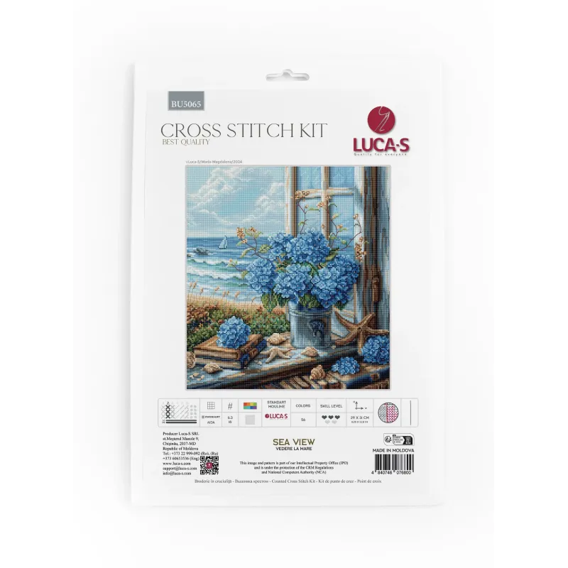 Набор для вышивания крестиком "Морской вид" 29x31см SBU5065