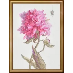 Kit point de croix - Collection Aine "Peonies. Grace" 21x30 cm SRA1008
