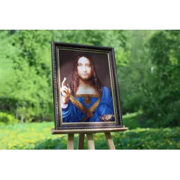 Kit de point de croix Le Sauveur du monde 39.5x53 cm S/MK108