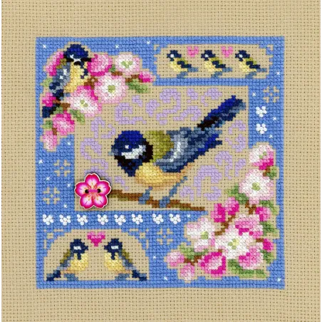 Kreuzstich-Set "Mini-Sampler. Frühlingskomposition" SNV-947