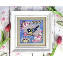 Cross stitch kit "Mini-sampler. Spring composition" SNV-947