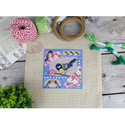 Kryželiu siuvinėjimo rinkinys "Mini-sampler. Pavasario kompozicija" SNV-947