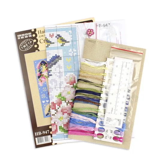 Kreuzstich-Set "Mini-Sampler. Frühlingskomposition" SNV-947