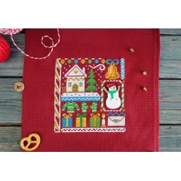 Kryželiu siuvinėjimo rinkinys "Mini Sampler. Naujieji metai" SNV-939