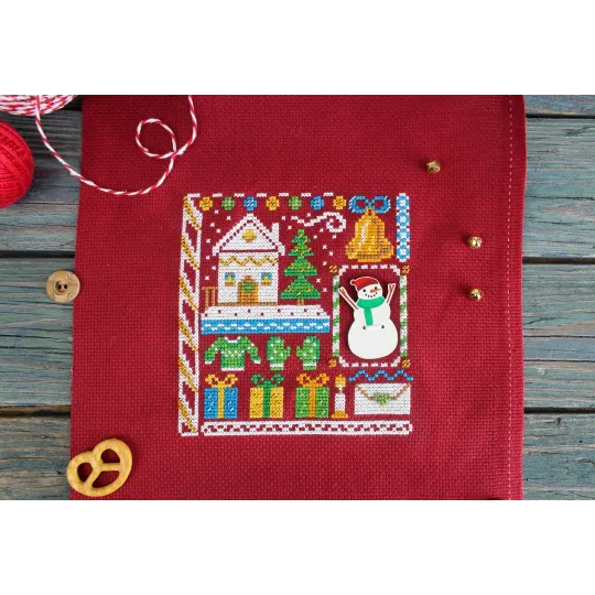 Kit de point de croix "Mini Sampler. Nouvel An" SNV-939