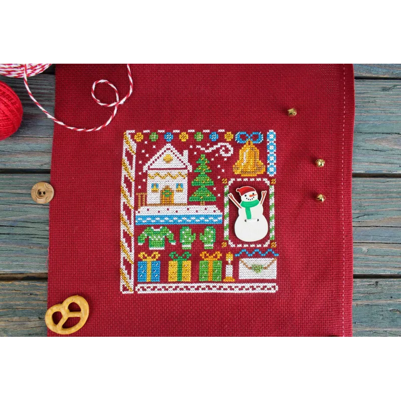Kit de point de croix "Mini Sampler. Nouvel An" SNV-939