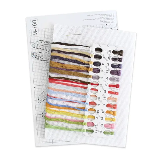 Kit de point de croix "Jardin familial" SM-768