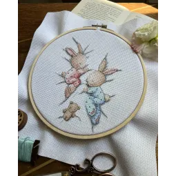 Cross stitch kit "Sleeping bunnies" SANS-70