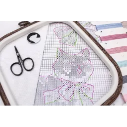 Набор для вышивания крестом Pink Dreams 17x24cm SLETIL8801