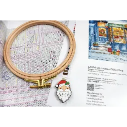 Kreuzstich-Set Weihnachtsgeschenke Shop 21x21cm SLETIL8109