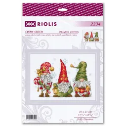 Kit de point de croix Joyeux Gnomes 30x21 SR2234