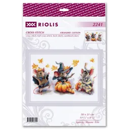 Набор для вышивания крестиком Spooky Mouse Trio 30x21 SR2241