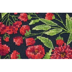 Cross-stitch kits with Hoop Included Flower dance 17x17 cm AAHM-079