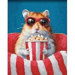 (Eingestellt) Diamond Painting mit Unterrahmen Movie Time 30x40 cm VA828