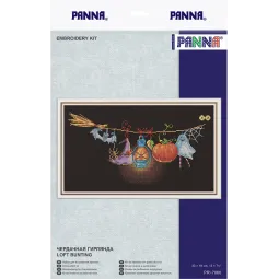 Kryželio siuvinėjimo rinkinys PANNA „Loft girlianda“ PPR-7060