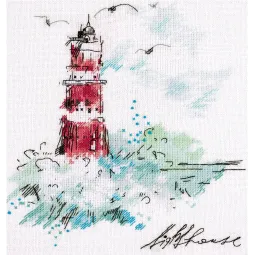 Kryželiu siuvinėjimo rinkinys PANNA "Guiding Lighthouse" PMT-1906