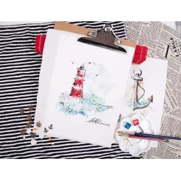 Набор для вышивания крестом PANNA "Guiding Lighthouse" PMT-1906