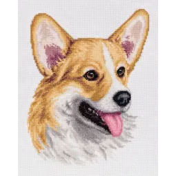 Kryželių siuvinėjimo rinkinys PANNA "Welsh Corgi" PJ-7098