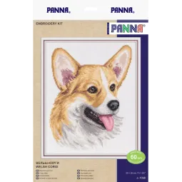 Kryželių siuvinėjimo rinkinys PANNA "Welsh Corgi" PJ-7098