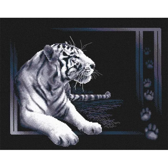 Kit de point de croix PANNA "Tigre blanc" PJ-0277