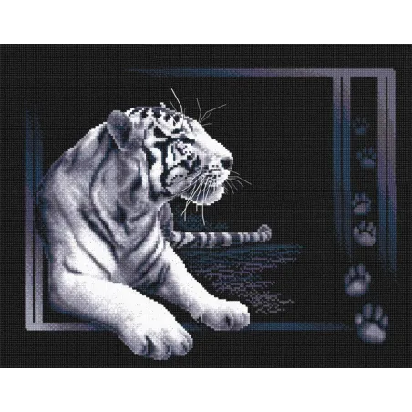 Kit de point de croix PANNA "Tigre blanc" PJ-0277