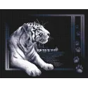 Набор для вышивания крестом PANNA "Белый тигр" PJ-0277