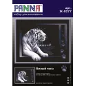 Набор для вышивания крестом PANNA "Белый тигр" PJ-0277