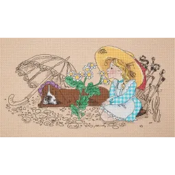 Cross stitch kit PANNA "Chamomile" PDT-7018