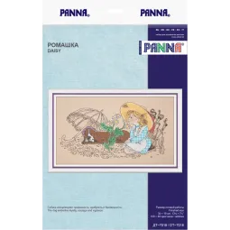 Kryželiu siuvinėjimo rinkinys PANNA "Ramunėlė" PDT-7018