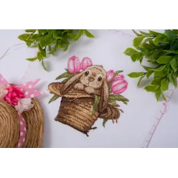 Cross stitch kit KLART "Bunny in a hat" KL8-517