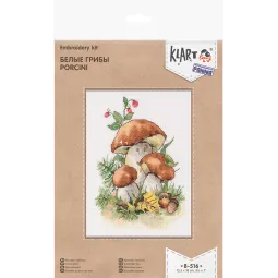 Kryželiu siuvinėjimo rinkinys KLART "Baravykai" KL8-516