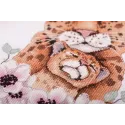 Kreuzstich-Set KLART "Mutter und Kind Leoparden" KL8-506