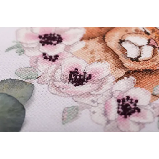 Kreuzstich-Set KLART "Mutter und Kind Leoparden" KL8-506