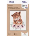 Kreuzstich-Set KLART "Mutter und Kind Leoparden" KL8-506