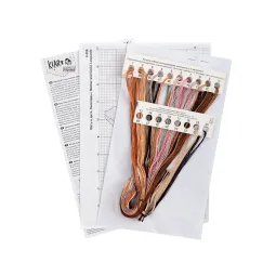 Kit de point de croix KLART "Mère et enfant léopards" KL8-506