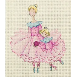 Cross stitch kit KLART "Mother and daughter" KL8-218