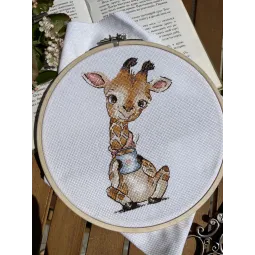 Kreuzstich-Set "Kaffeeliebhaber. Giraffe" SANK-65