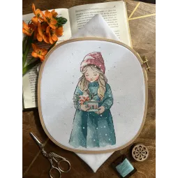 Kreuzstich-Set "Wintermädchen" SAND-37