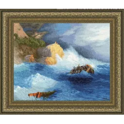 Siuvinėjimo rinkinys Laivo avarija 41.3x51.3 cm S/MK104