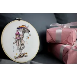 Kit de broderie Rain 16x11,5 cm S/M019