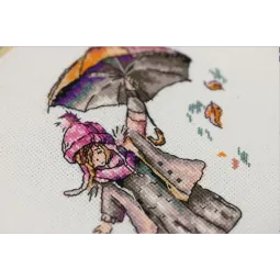 Kit de broderie Rain 16x11,5 cm S/M019