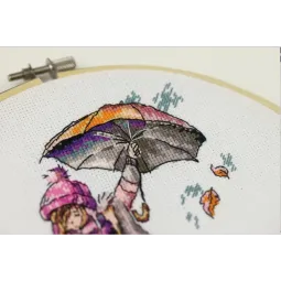 Siuvinėjimo rinkinys Lietus 16x11.5 cm S/M019