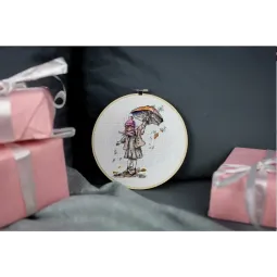 Kit de broderie Rain 16x11,5 cm S/M019